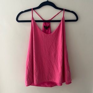 Soft lined loose hot pink tank top BANANA REPUBLIC